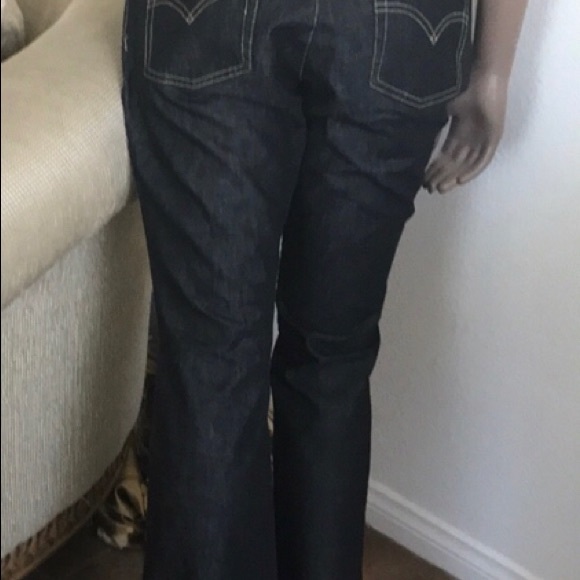 Levi’s Jeans Red Tab Black Denim Size 30 x 30 Boot Cut Western Everyday Casual - Picture 6 of 7